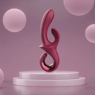 Вібратор-кролик Dreamtoys Glam Duo Vibrator з гачком ручкою, 22.7 х 4.2 см - Зображення 6
