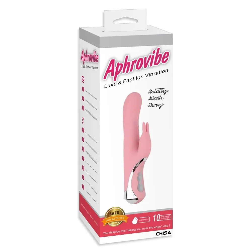 Вібратор кролик Chisa Aphrovibe Rotating Missile Bunny, рожевий 9 Вібратор кролик Chisa Aphrovibe Rotating Missile Bunny, рожевий - Зображення 7