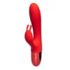 Вібратор кролик Every Night Toys з відростком для стимуляції клітора, червоний 1 Зображення Вібратор кролик Every Night Toys з відростком для стимуляції клітора, червоний