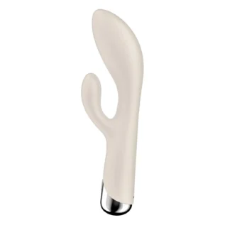 Вібратор-кролик Satisfyer Spinning Rabbit 1 для точки G та клітора, молочний - Зображення 4