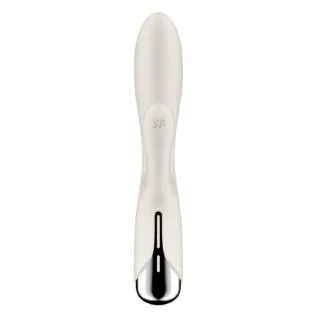 Вібратор-кролик Satisfyer Spinning Rabbit 1 для точки G та клітора, молочний - Зображення 5