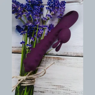 Вібратор-кролик зі стимулюючими кульками Kokos SMON No. 1, фіолетовий - Зображення 3
