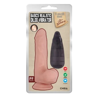 Вібратор реалістичний на присосці Chisa T-skin ReaL Basics Realistic Dildo з пультом керування - Зображення 7