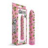 Вібратор нереалістичний із принтом Stoner Vibes Global Novelties, рожевий, 20.3 х 3.8 см 1 Зображення Вібратор нереалістичний із принтом Stoner Vibes Global Novelties, рожевий, 20.3 х 3.8 см