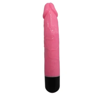 Вібратор реалістичний мультишвидкісний Jelly Vibe, рожевий, 23.3 см х 3.3 см