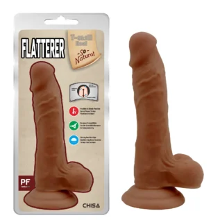 Вібратор реалістичний з гнучким хребтом Chisa T-skin ReaL FLATTERER з кібершкіри