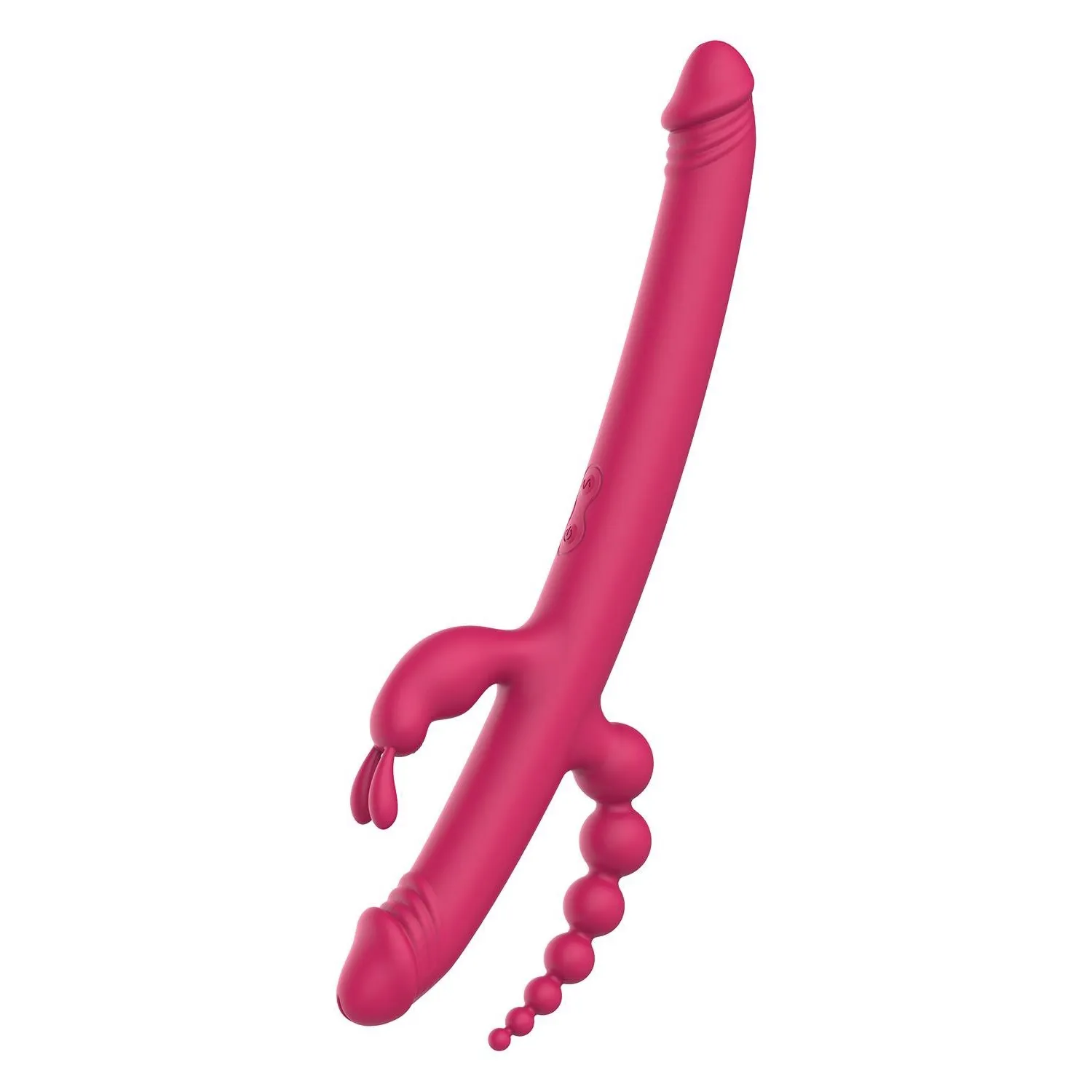 Вібратор із 4 стимулюючими кінцями Dreamtoys Anywhere Pleasure Vibe Essentials, рожевий 3 Вібратор із 4 стимулюючими кінцями Dreamtoys Anywhere Pleasure Vibe Essentials, рожевий