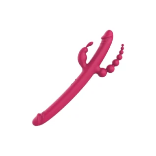 Alternative view of Вібратор із 4 стимулюючими кінцями Dreamtoys Anywhere Pleasure Vibe Essentials, рожевий