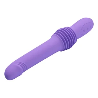 Вібратор з фрикціями Pretty Love Pazuzu Thrusting, фіолетовий, 29.2 х 3.2 см - Зображення 3