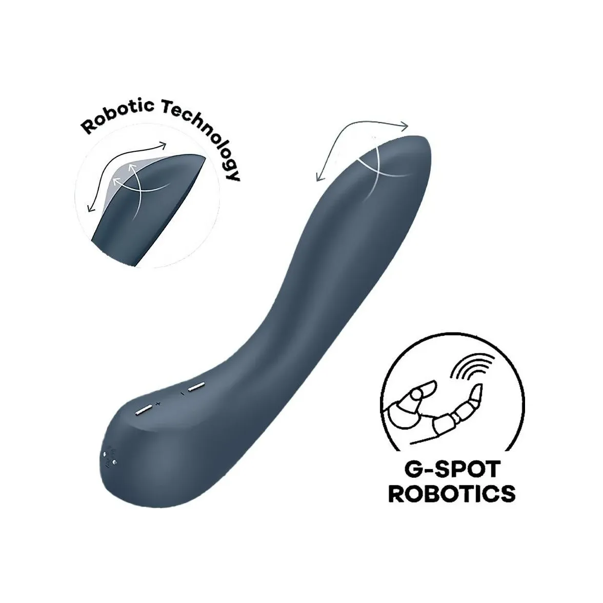 Вібратор з механізмом руху вгору та вниз Satisfyer G-Spot Wave 4 сірий 3 Вібратор з механізмом руху вгору та вниз Satisfyer G-Spot Wave 4 сірий