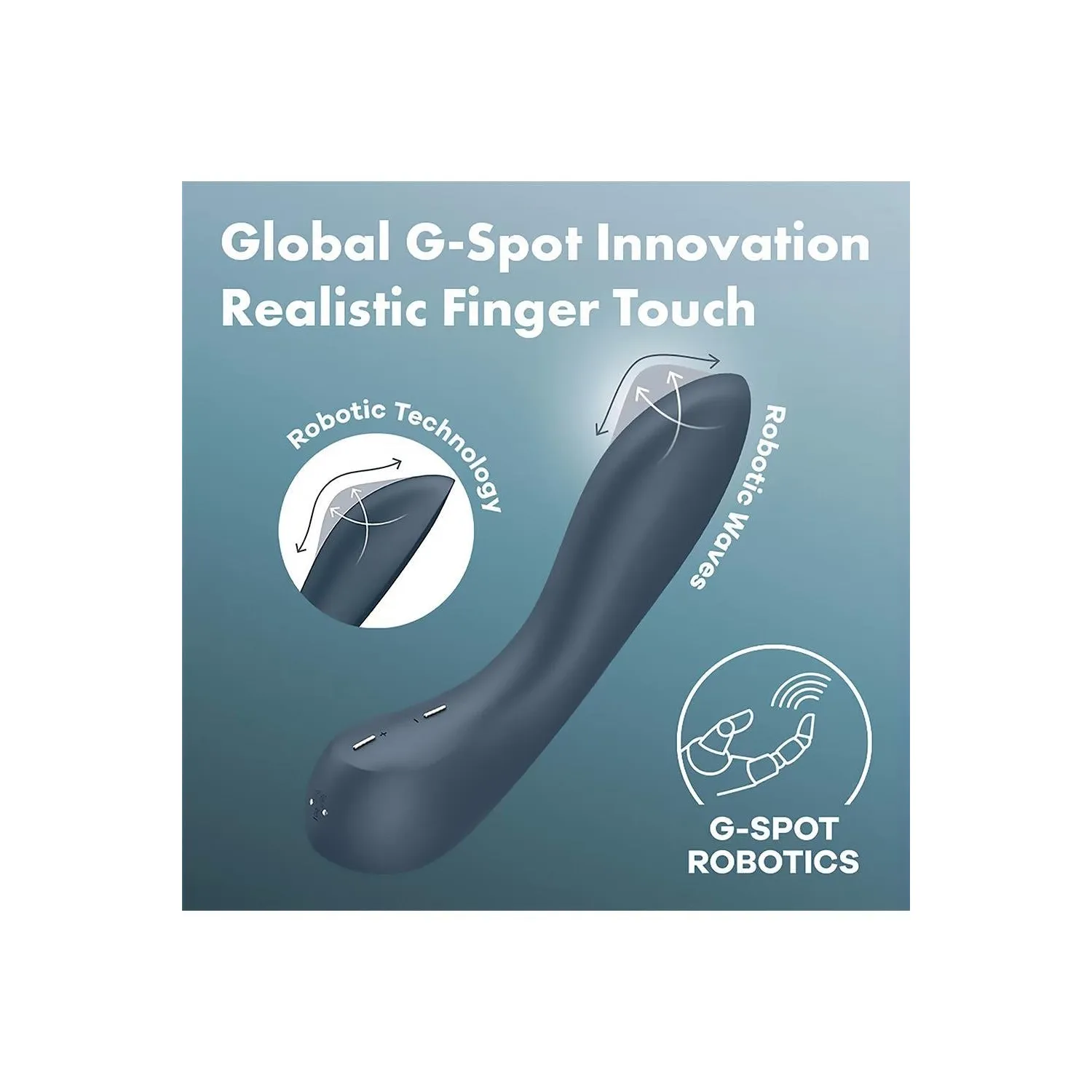 Вібратор з механізмом руху вгору та вниз Satisfyer G-Spot Wave 4 сірий 7 Вібратор з механізмом руху вгору та вниз Satisfyer G-Spot Wave 4 сірий - Зображення 5