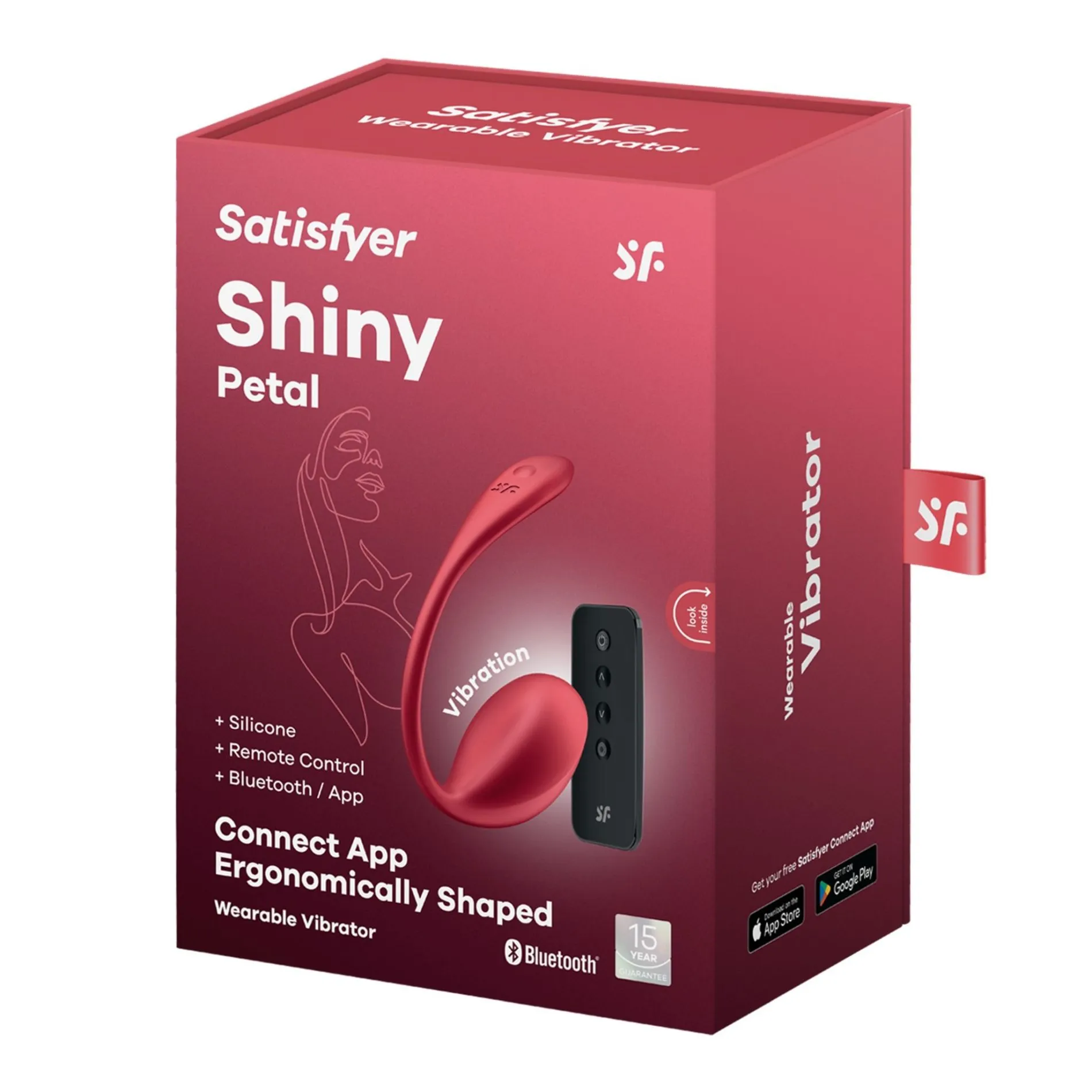 Вібратор в трусики Satisfyer Shiny Petal з додатком та пультом, червоний 7 Вібратор в трусики Satisfyer Shiny Petal з додатком та пультом, червоний - Зображення 5