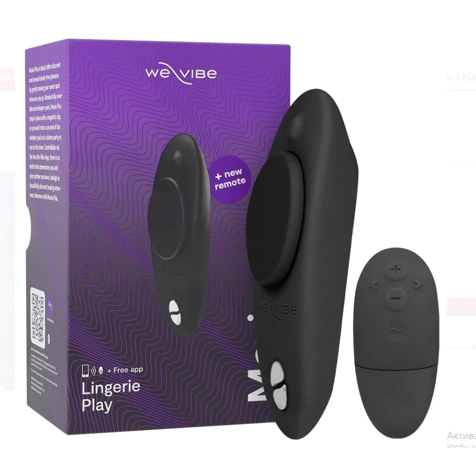 Вібратор у трусики WE-VIBE Black Moxie + 3 Вібратор у трусики WE-VIBE Black Moxie +
