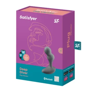 Віброанальна смарт пробка Satisfyer Connect Deep Diver сірий - Зображення 7