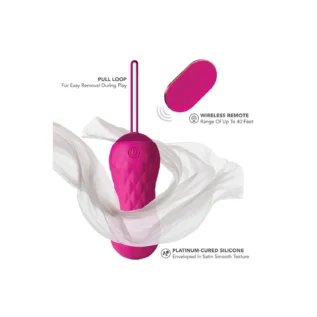 Віброяйце, кероване за допомогою пульта Blush Lush Carina, рожевий 9 Віброяйце, кероване за допомогою пульта Blush Lush Carina, рожевий - Зображення 3