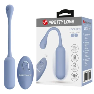 Віброяйце вагінальне Pretty Love Lechies Dream з пультом, блакитне, 18.6 х 2.8 см