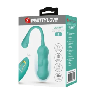 Віброяйце вагінальне Pretty Love Leshy з пультом, бірюзове, 18.6 х 2.8 см - Зображення 10