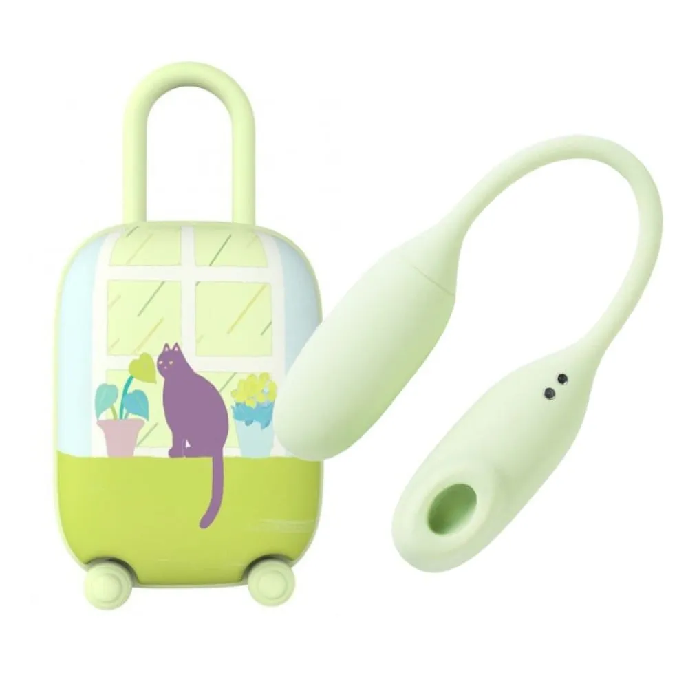 Віброяйце та вакуумний стимулятор для клітора 2в1 BeYourLover Magic Suitcase в зарядному кейсі, зелений 4 Віброяйце та вакуумний стимулятор для клітора 2в1 BeYourLover Magic Suitcase в зарядному кейсі, зелений - Зображення 2