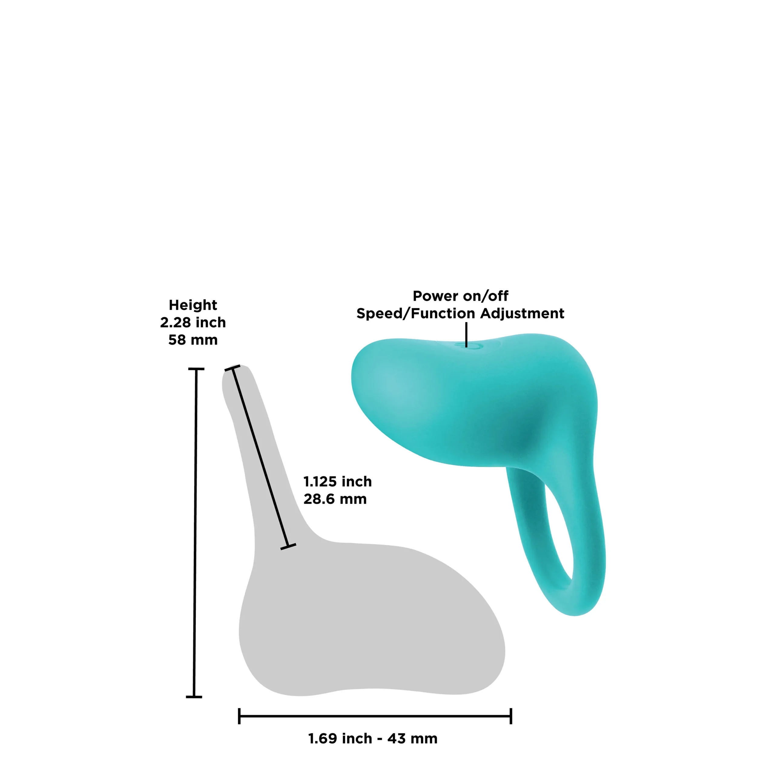 Віброкільце NS Novelties INYA REGAL TEAL 9 Віброкільце NS Novelties INYA REGAL TEAL - Зображення 7