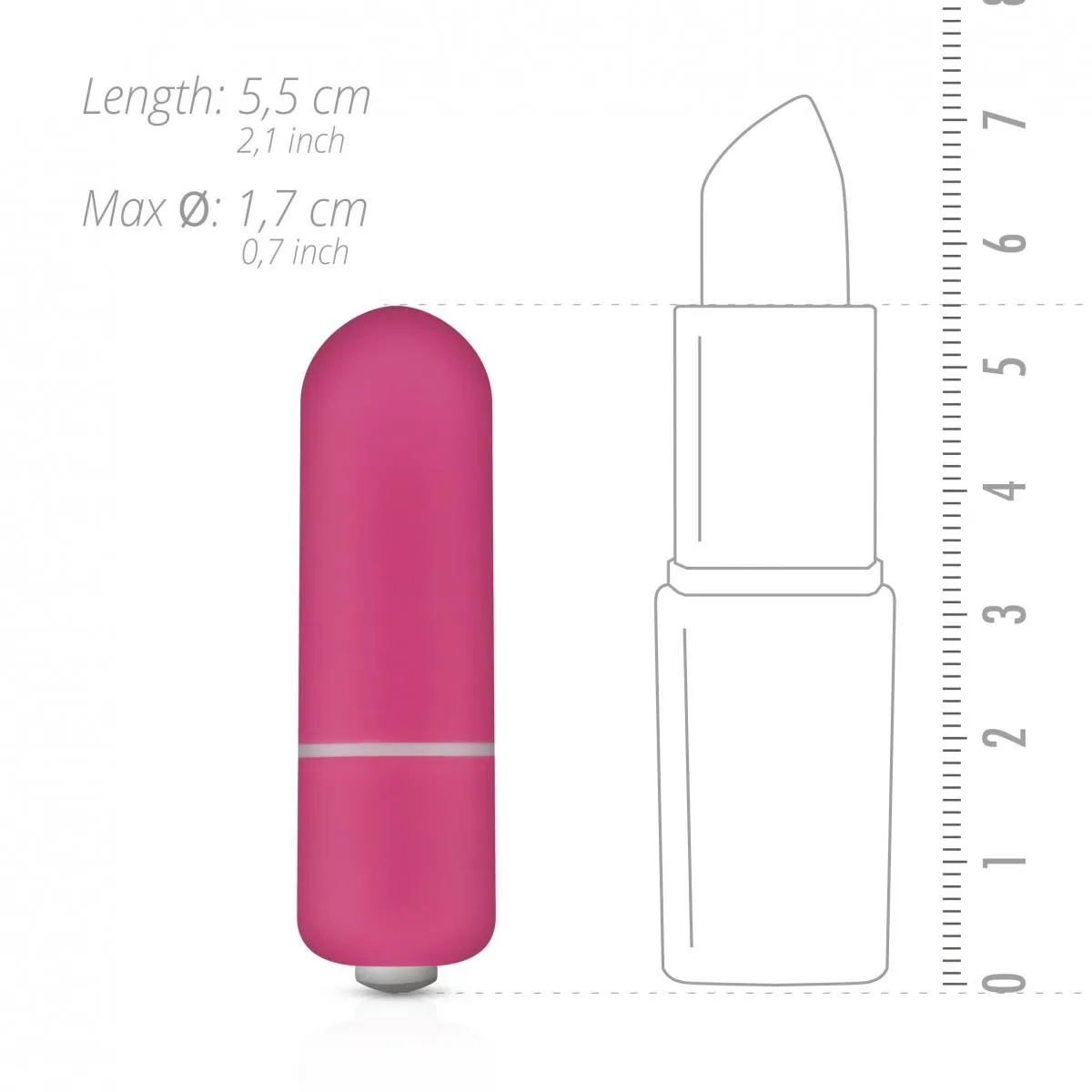 Віброкуля Easytoys, рожева, 5.5 х 1.7 см 7 Віброкуля Easytoys, рожева, 5.5 х 1.7 см - Зображення 5