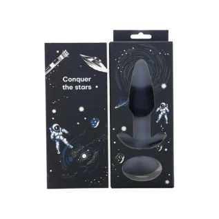 Вібруюча анальна пробка Dream Toys Startroopers Pluto з пультом керування, чорна - Зображення 12