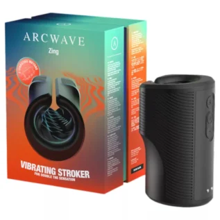 Вібруючий мастурбатор Arcwave Zing Black, відкритий, чорний