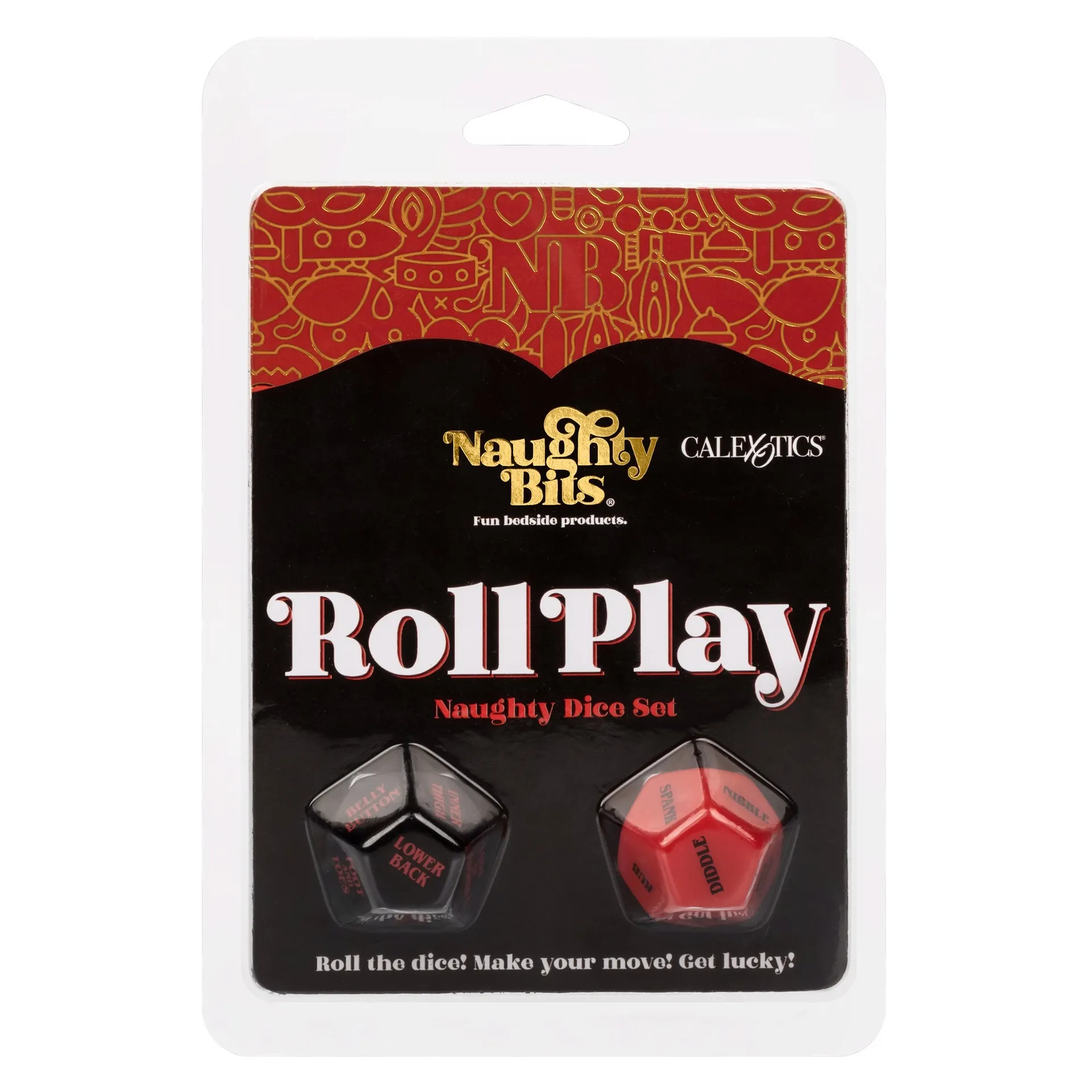 Гральні секс-кубики для пари CalExotic Roll Play-Naughty Dice Set, червоно-чорні 8 Гральні секс-кубики для пари CalExotic Roll Play-Naughty Dice Set, червоно-чорні - Зображення 6